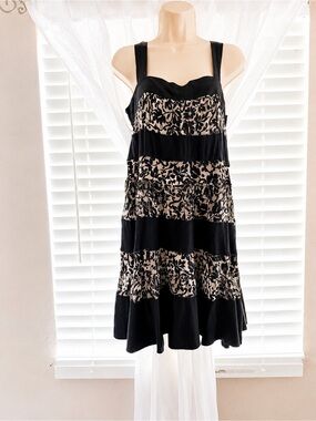 Diane von Furstenberg ABBY Black Silk  Cocktail Dress